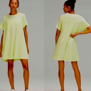 Lululemon All Yours Tee Dress Crispin Green Size 6